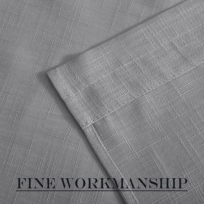 NICETOWN Sheer Door Curtains, Side Small Window Treatment, Farmhouse French Front Door Shade, Rod Pocket Sidelight Curtains with Tieback, 1 Panel, Dark Grey, 36W X 40L