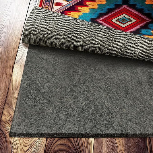 Nevlers 3x5 Rug Pad Non Slip Rug Stoppers to Prevent Sliding | Rug Grippers for Area Rugs on Hardwood Floors & Hard Surfaces | 1/4" Thick Dual Layer Felt & Rubber No Slip Rug Grip Pad & Carpet Gripper