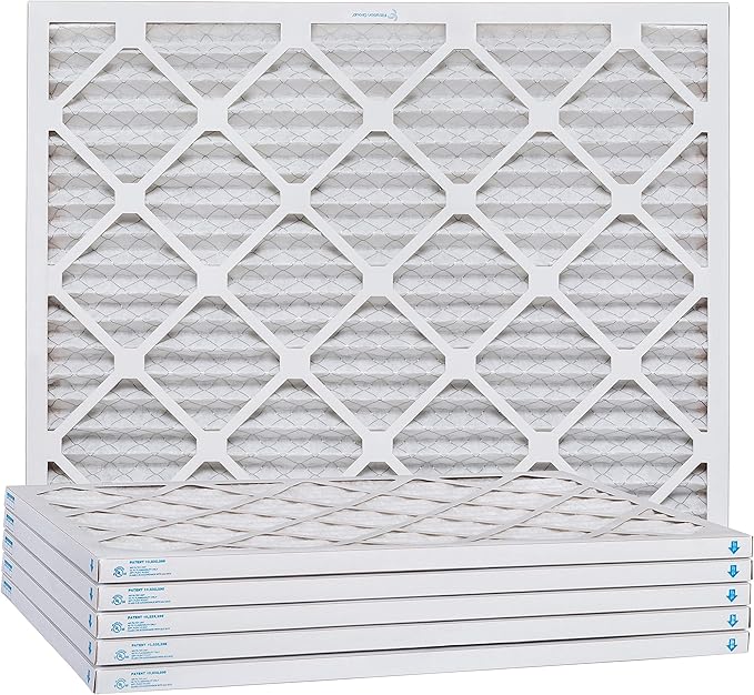 Aerostar 22x28x1 MERV 8, Pleated Air Filter, 22x28x1, Box of 6, Made in the USA
