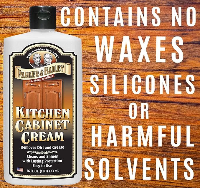 Parker and Bailey Kitchen Cabinet Cream-Wood Cleaner-Grease Remover 16 oz (2)