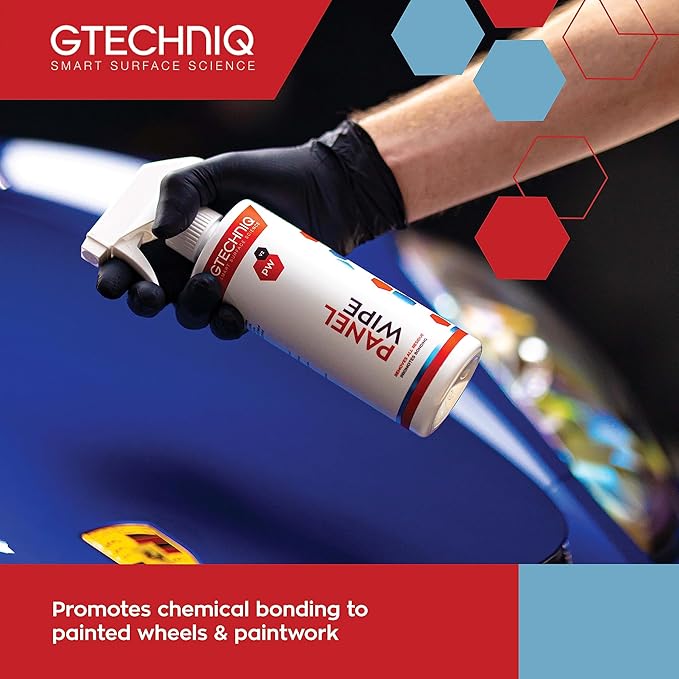 Gtechniq Panel Wipe for Car Cleaning, Pre-Sealant Car Cleaner for Polish Residue, Fragrance-Free, Transparent, 500ml