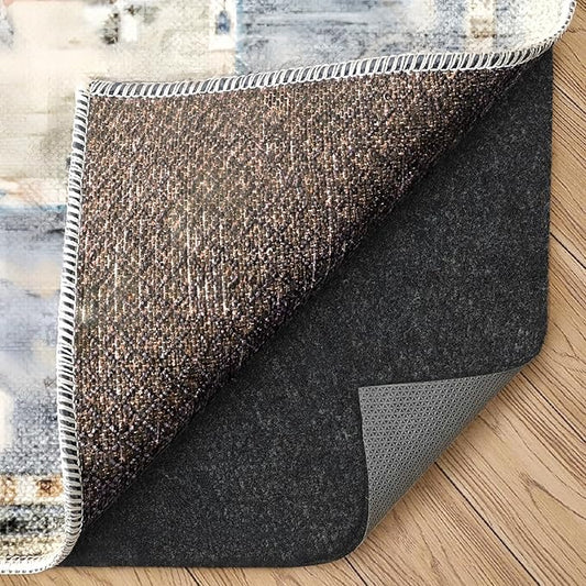 Felt Rug Pad, 6 x 9 Ft Rubber Non-Slip Rug Pad Gripper, Keep Rugs Secure and in Place, Extra Strong Under Carpet Mat Cushion - for All Floors