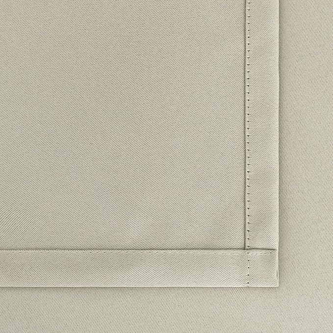 BGment Rod Pocket Blackout Curtains for Bedroom - Thermal Insulated Room Darkening Curtain for Living Room, Light Camel, 42 x 72 Inch, 2 Panels