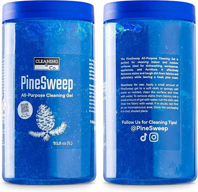 All-Purpose Cleaning Gel with Pine Oil – Multipurpose Household Cleaner for Bathroom, Kitchen, Floors, Laundry & More, 33.8 Fl Oz (Pack of 4)