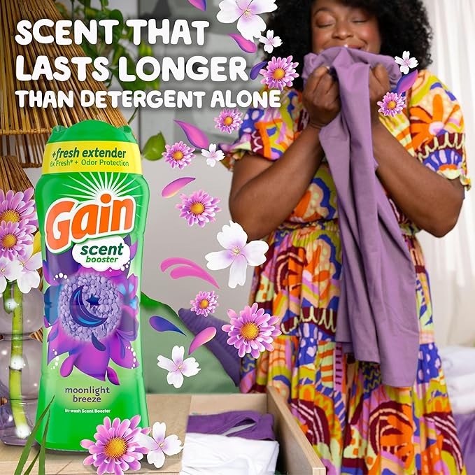 Gain Fireworks In-Wash Scent Booster Beads, Moonlight Breeze, 18.2 oz