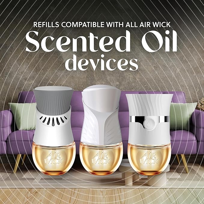 Air Wick Plug In Vibrant Scented Oils Refills, Campfire & Starlit Sky, 5 ct (Pack of 5)