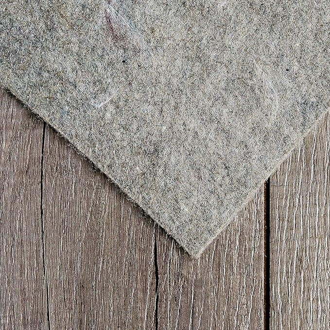 RUGPADUSA - Dual Surface - 11' Square - 1/4" Thick - Felt + Rubber - Non-Slip Backing Rug Pad - Safe for All Floors