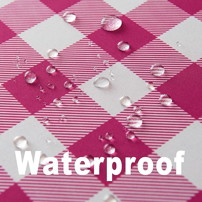 Classic Gingham Buffalo Tablecloth Fabric - Oblong 90x132 Inch Water Proof Checkered Table Cloth for Indoor Outdoor - Table Cover for Birthday, Picnics, BBQs, and Parties