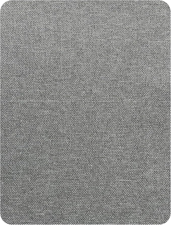 KING MOUNTAIN Coarse Linen Repair Patches, Self-Adhesive Linen Fabric Patches, 8X11 inch, Multi Color, Can be Used for Linen Sofa Repair and Linen Clothes Repair(8" x 11",Smoky Grey)