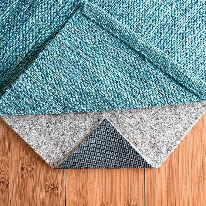 RUGPADUSA - Dual Surface - 7'10" x 10' - 1/8" Thick - Felt + Rubber - Non-Slip Backing Rug Pad - Adds Low-Profile Comfort and Protection