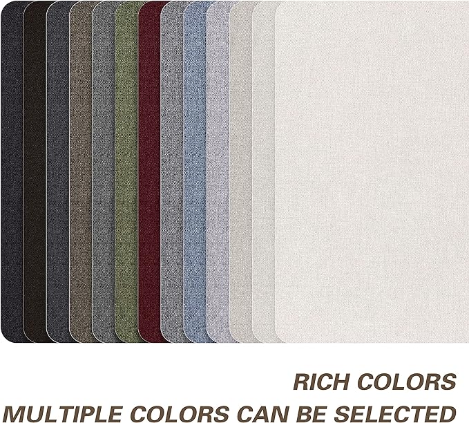 Fine Linen Fabric Patches, Self-Adhesive, 8x11 inch Extra Size, Multi Color, for Sofa and Clothes Repair (Blue Grey)